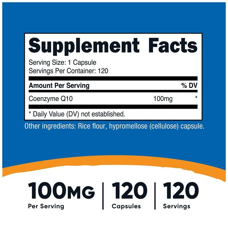 商品Nutricost|CoQ10 100 mg,价格¥223,第4张图片详细描述