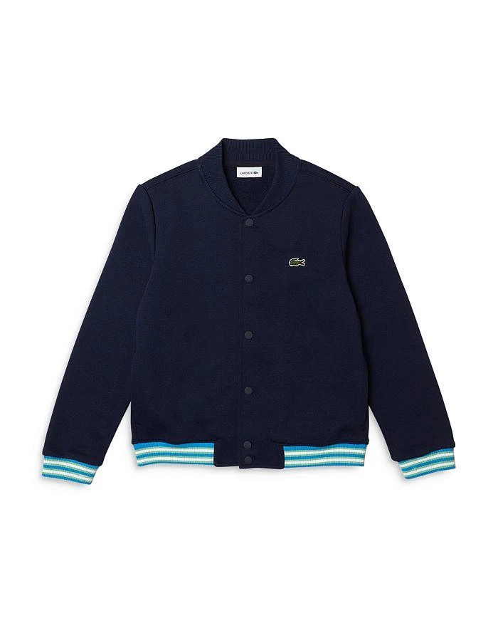 商品Lacoste|Boys' Lacoste Button Down Fleece Sweatshirt - Little Kid, Big Kid,价格¥733,第1张图片