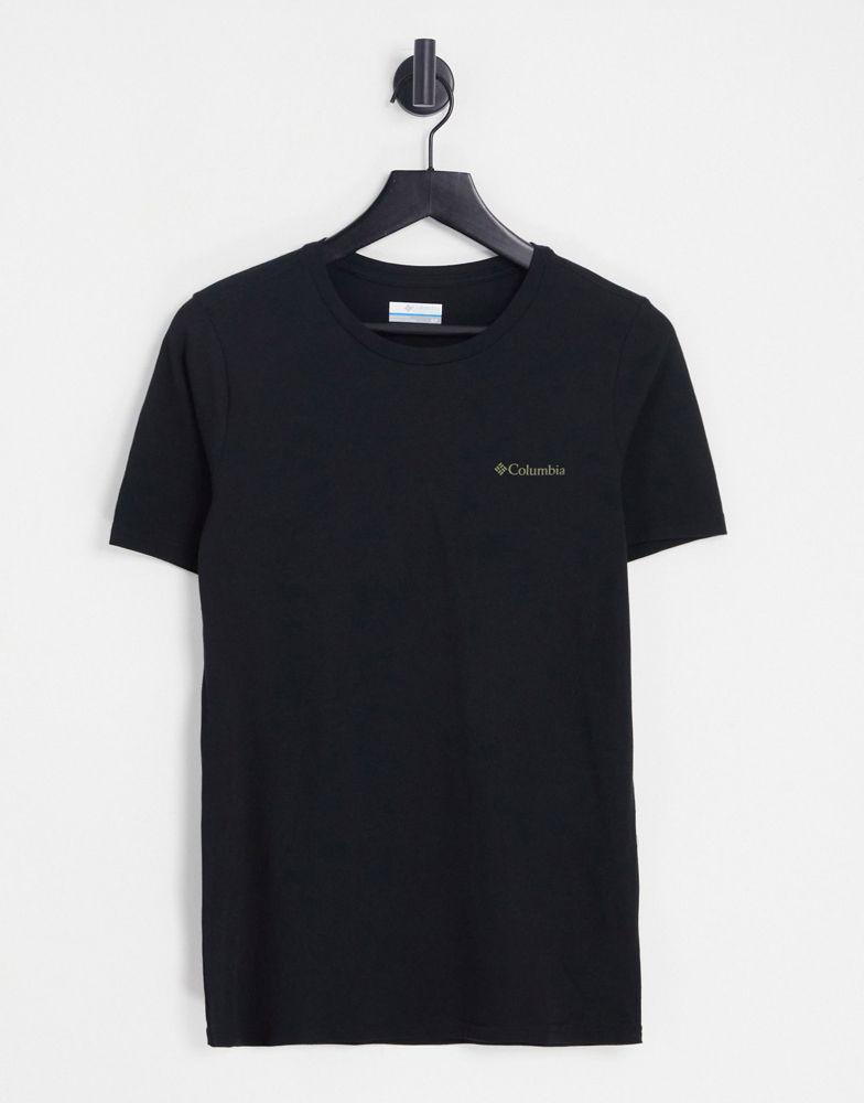 商品Columbia|Columbia Rapid Ridge back print t-shirt in black,价格¥216,第4张图片详细描述