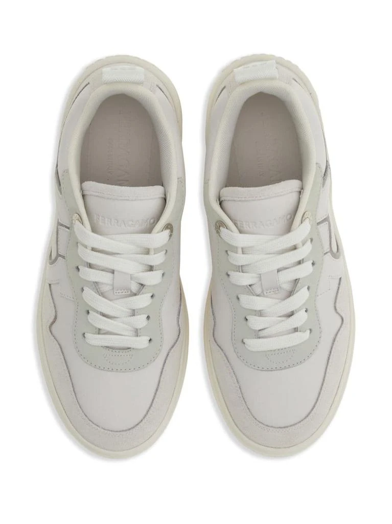 商品Salvatore Ferragamo|FERRAGAMO - Gancini Leather Sneakers,价格¥6683,第3张图片详细描述