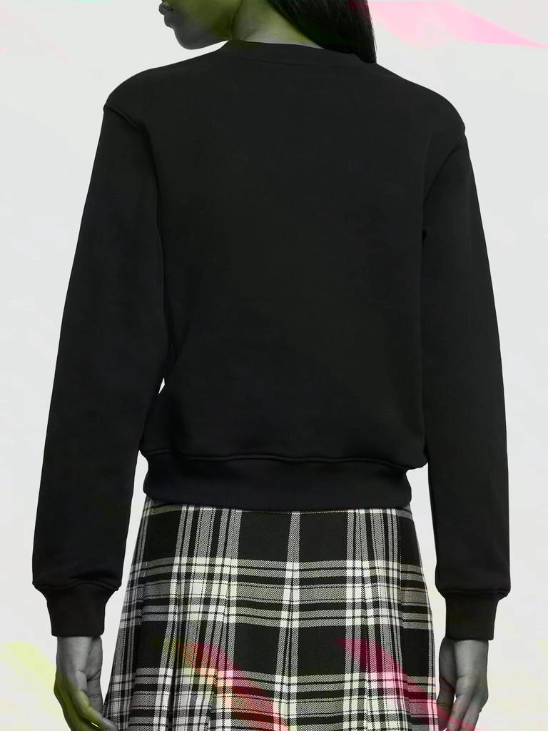商品Moschino|Jersey Logo Long Sleeve Crop Sweatshirt,价格¥4377,第2张图片详细描述