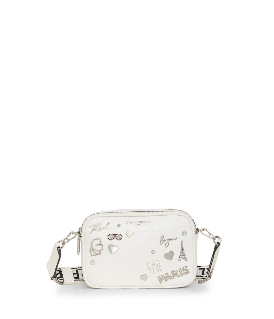 商品Karl Lagerfeld Paris|MAYBELLE PINS CAMERA CROSSBODY,价格¥760,第1张图片