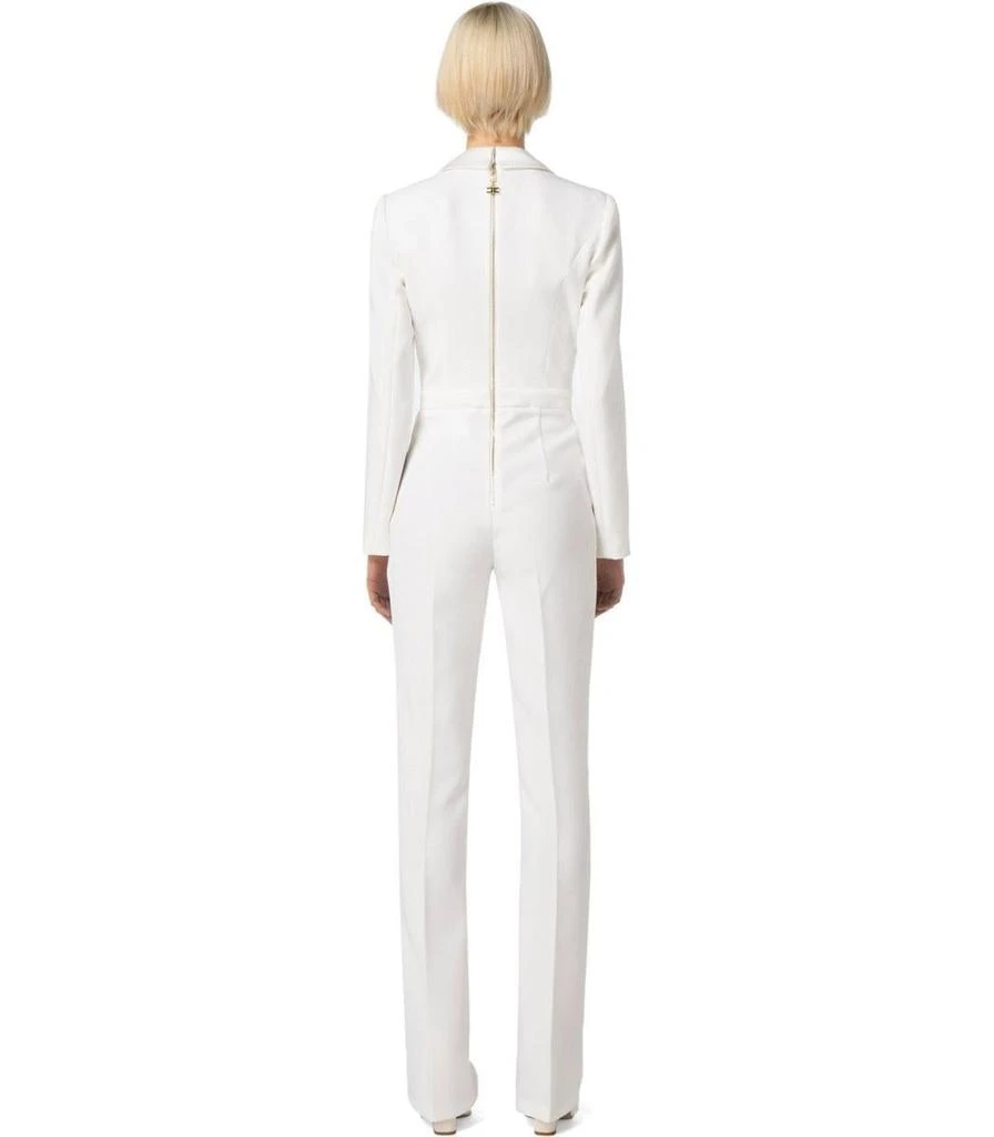 商品ELISABETTA FRANCHI|ELISABETTA FRANCHI  IVORY JUMPSUIT WITH PEARLS AND RHINESTONES,价格¥4560,第5张图片详细描述