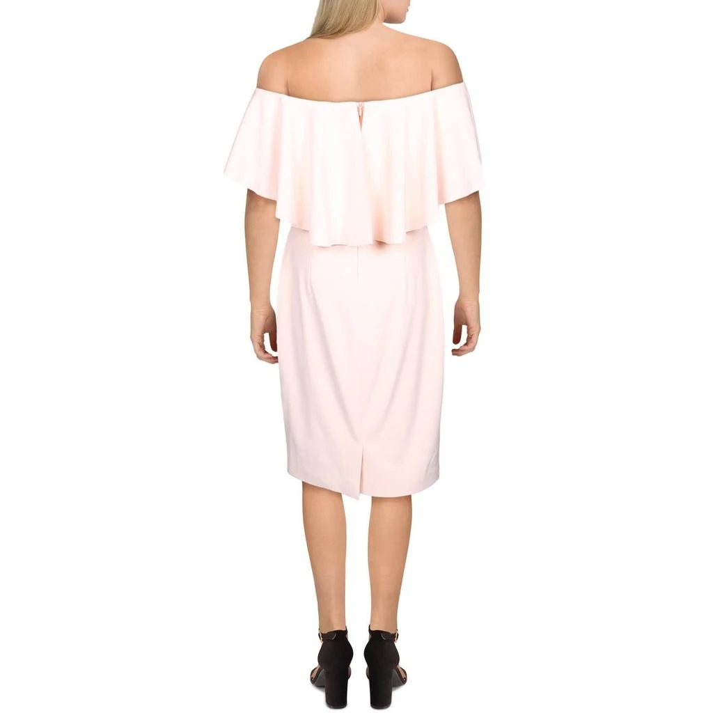 商品Ralph Lauren|Lauren Ralph Lauren Womens Ames Ruffled Mini Cocktail Dress,价格¥115,第3张图片详细描述