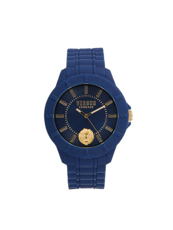 商品Versus Versace|42MM Silicone & Stainless Steel Watch,价格¥496,第1张图片