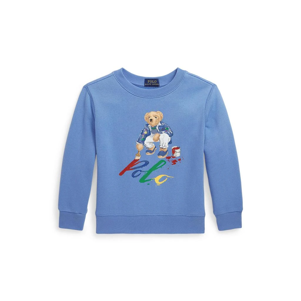 商品Ralph Lauren|Polo Bear Fleece Sweatshirt (Toddler/Little Kids),价格¥219,第1张图片