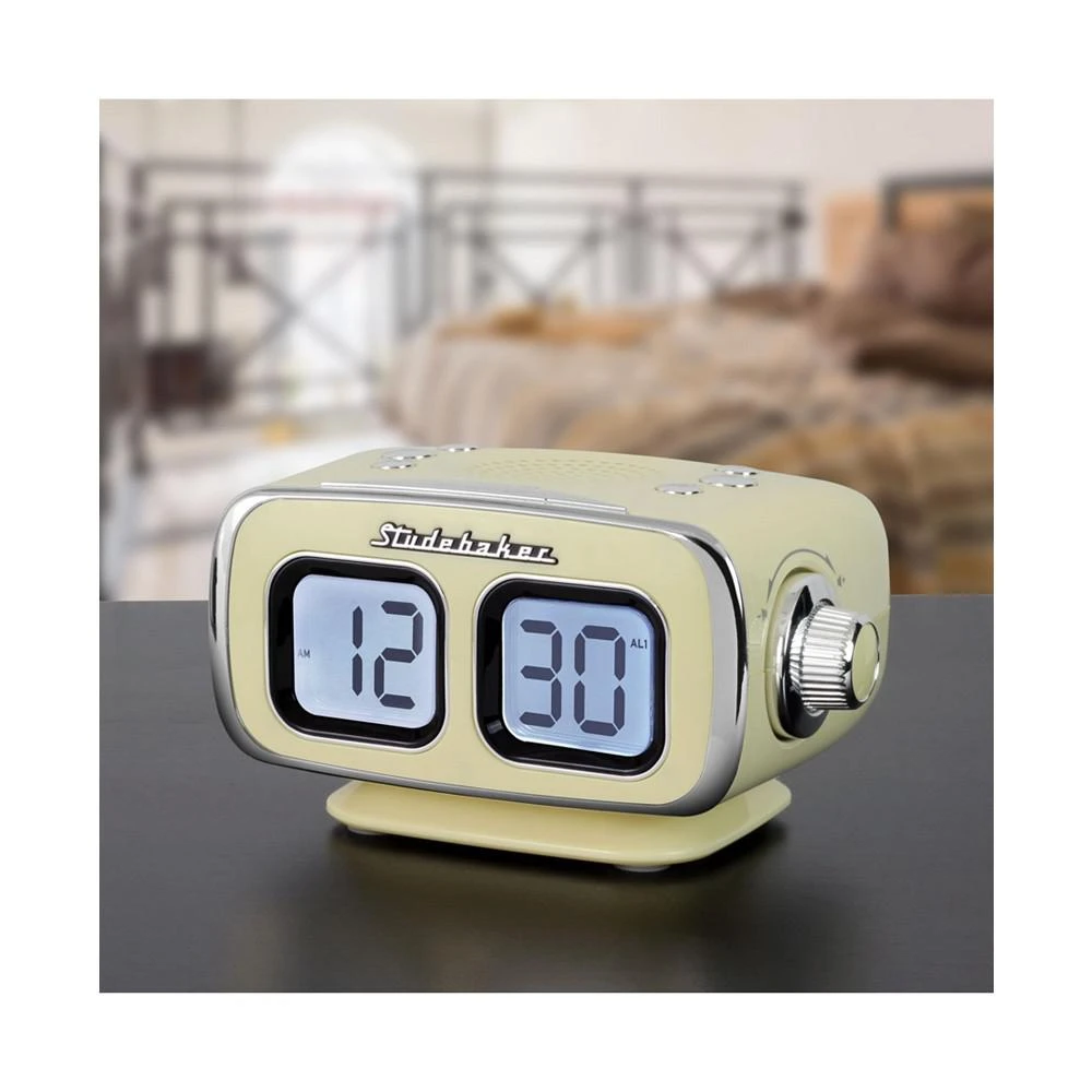 商品Studebaker|SB3500CR Roommate Retro Digital Bluetooth AM/FM Clock Radio,价格¥374,第5张图片详细描述