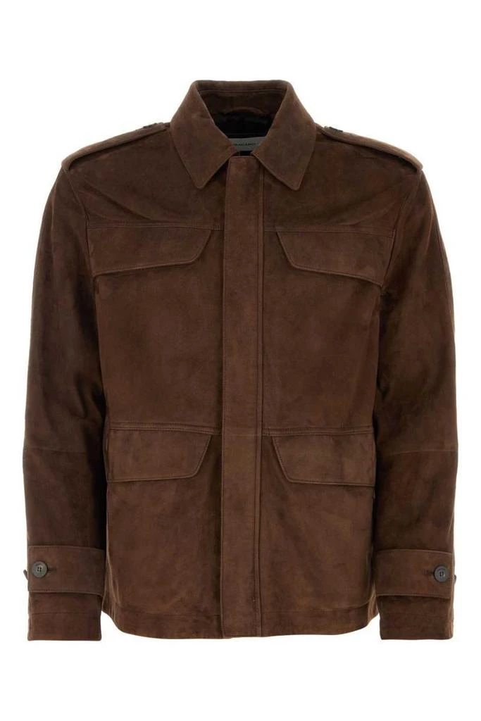 商品Salvatore Ferragamo|Salvatore Ferragamo Coats & Jackets in Brown,价格¥21869,第1张图片