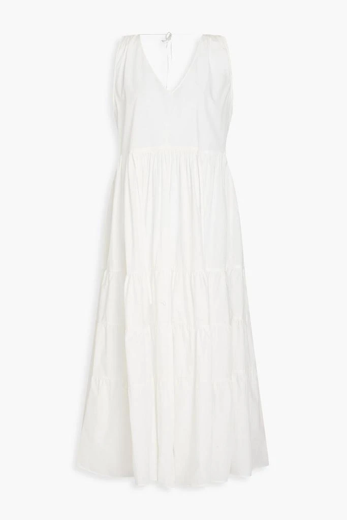 商品Seafolly|Gathered cotton-poplin midi dress,价格¥341,第1张图片