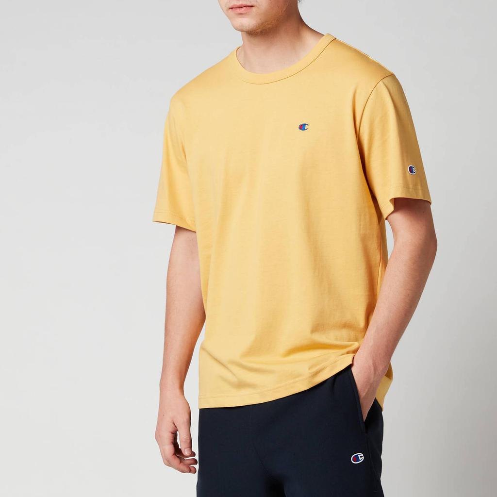 Champion Men's Small Chest Logo T-Shirt - Ochre商品第1张图片规格展示