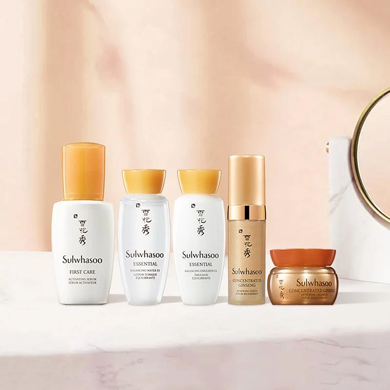 商品[国内直发] Sulwhasoo|Sulwhasoo雪花秀 滋盈水乳 旅行五件套中样,价格¥49,第1张图片