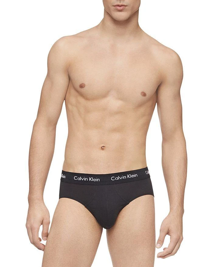 商品Calvin Klein|Cotton Stretch Moisture Wicking Hip Briefs, Pack of 3,价格¥356,第4张图片详细描述