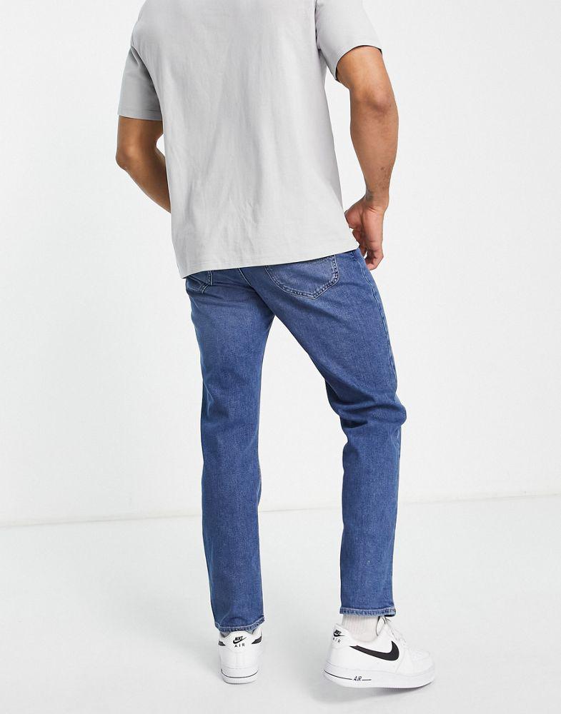 Lee West relaxed fit jean in mid blue商品第3张图片规格展示
