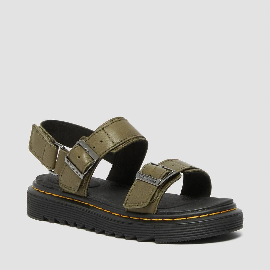 商品Dr. Martens|DR. MARTENS KIDS' KYLE SANDALS - OLIVE STELLAR,价格¥257,第1张图片