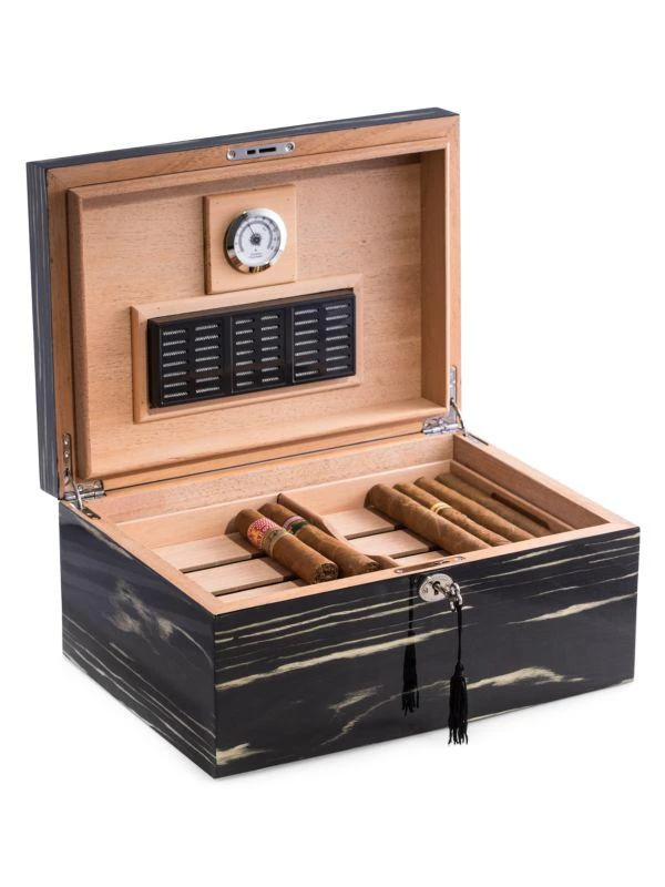 商品Bey-Berk|Ebony 100-Cigar Humidor,价格¥1976,第1张图片