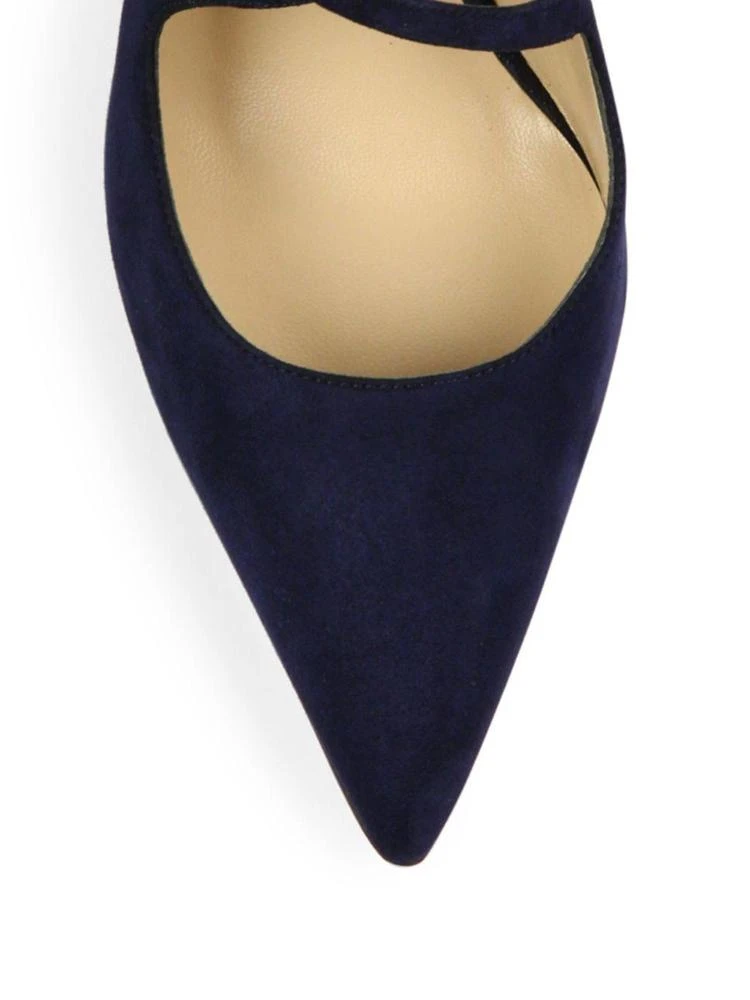 商品Manolo Blahnik|Umice Suede Crisscross Pumps,价格¥2230,第3张图片详细描述