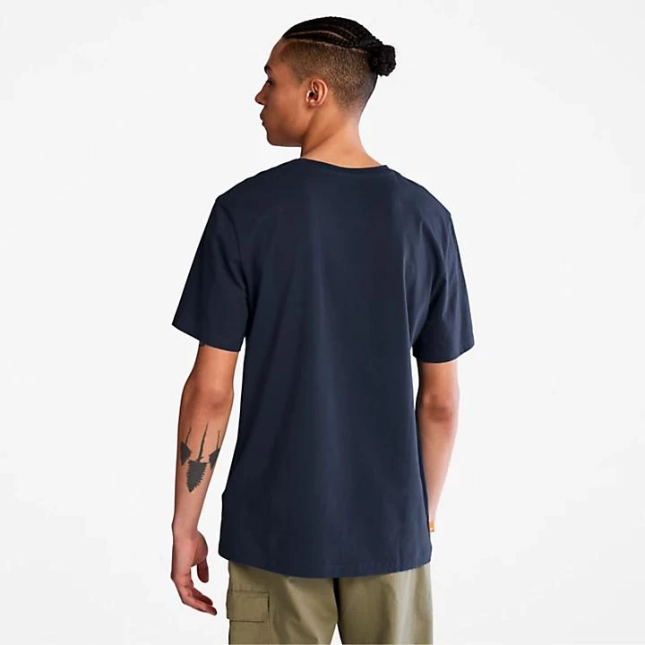 商品Timberland|Camo-Logo T-Shirt for Men in Navy,价格¥139,第2张图片详细描述