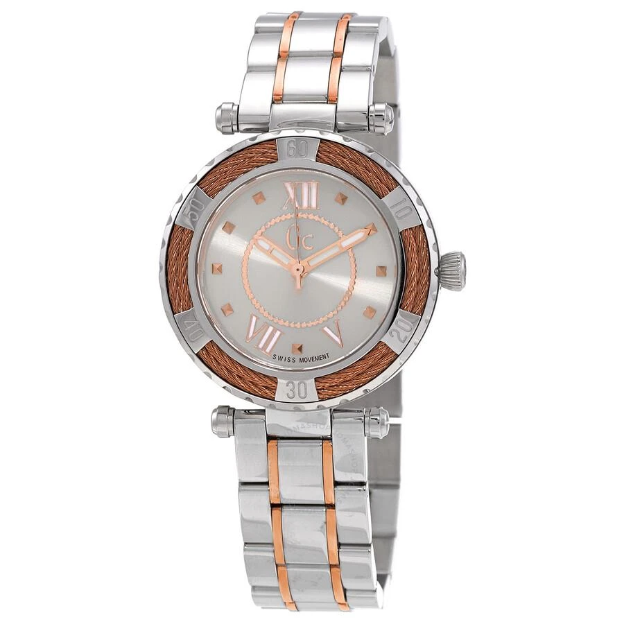 商品GUESS|LadyDiver Cable Quartz Silver Dial Ladies Watch Y41003L1,价格¥1475,第1张图片