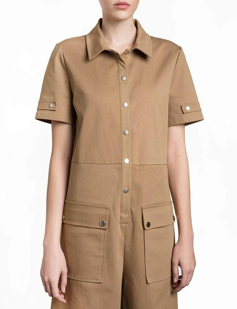 商品Pixie Market|Khaki Snap Button Jumpsuit,价格¥341,第2张图片详细描述