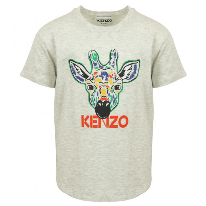 Grey Marl Giraffe Logo T Shirt商品第1张图片规格展示