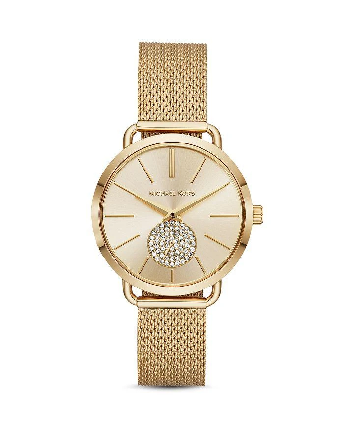 商品Michael Kors|Portia Mesh Bracelet 腕表, 37mm,价格¥1689,第1张图片详细描述