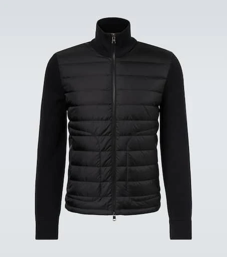 商品Moncler|Maglia羽绒拼接羊毛混纺夹克,价格¥9301,第1张图片