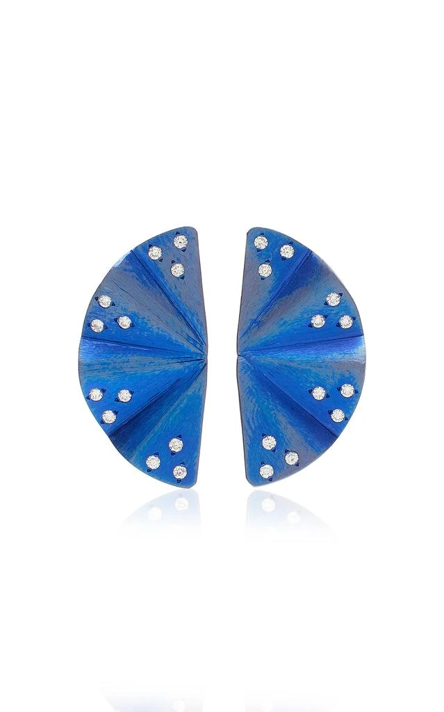 商品Anastasia Kessaris|Anastasia Kessaris - Exclusive Maiko Diamond Earrings - Blue - OS - Moda Operandi - Gifts For Her,价格¥6703,第1张图片