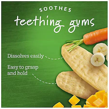 Gerber Organic Gentle Teething Wafers, Variety Pack (36 ct.)商品第5张图片规格展示