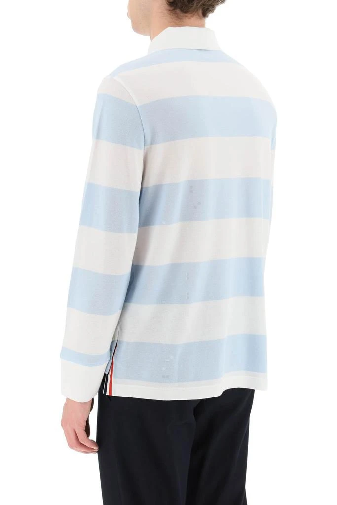 商品Thom Browne|Long Sleeve Rugby Stripe Polo Shirt,价格¥4837,第2张图片详细描述