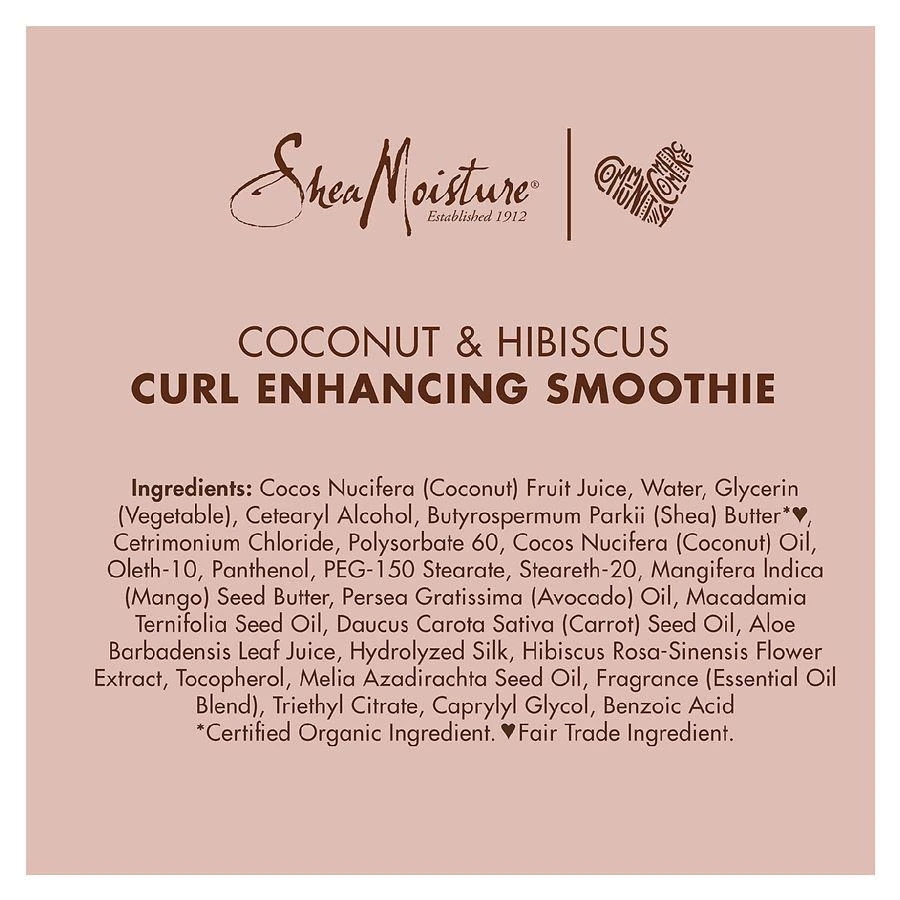 SheaMoisture Smoothie Curl Enhancing Cream Coconut and Hibiscus 4