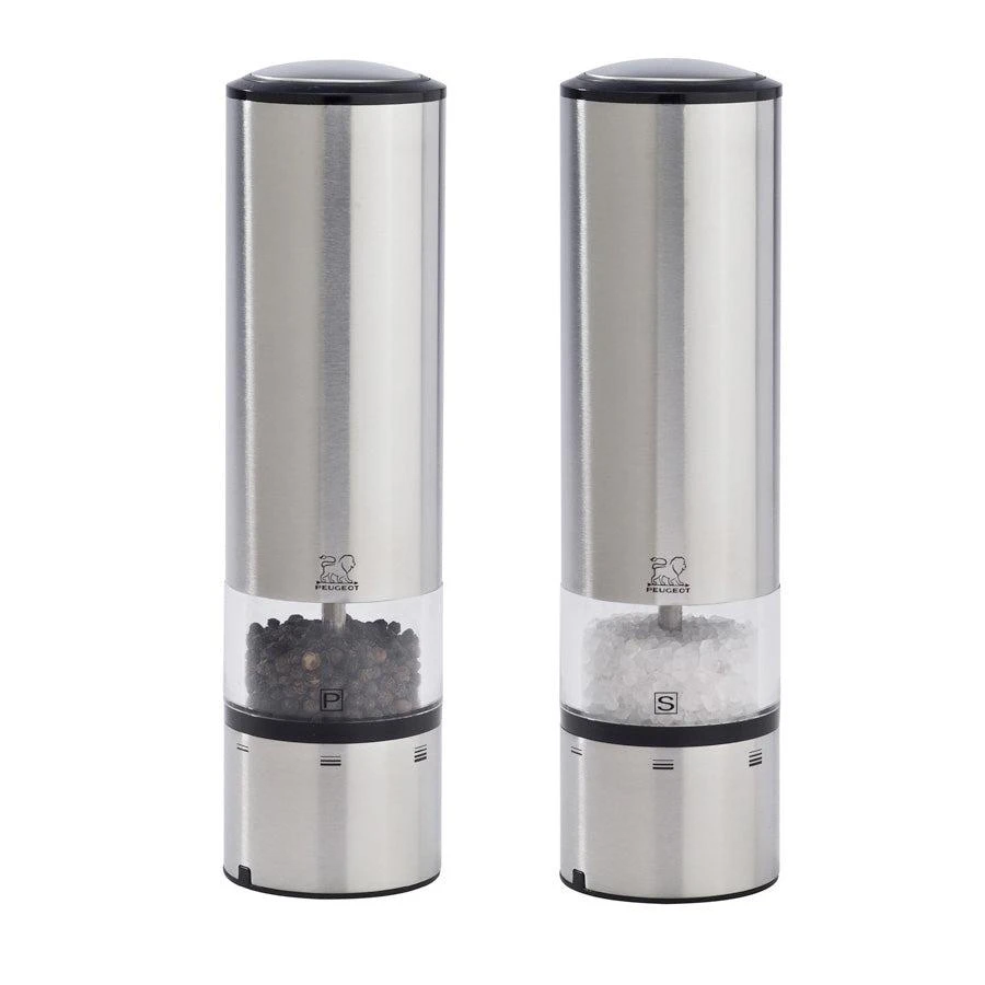 商品Peugeot|Elis Sense Electric Salt & Pepper Mill Set, Stainless,价格¥2010,第1张图片