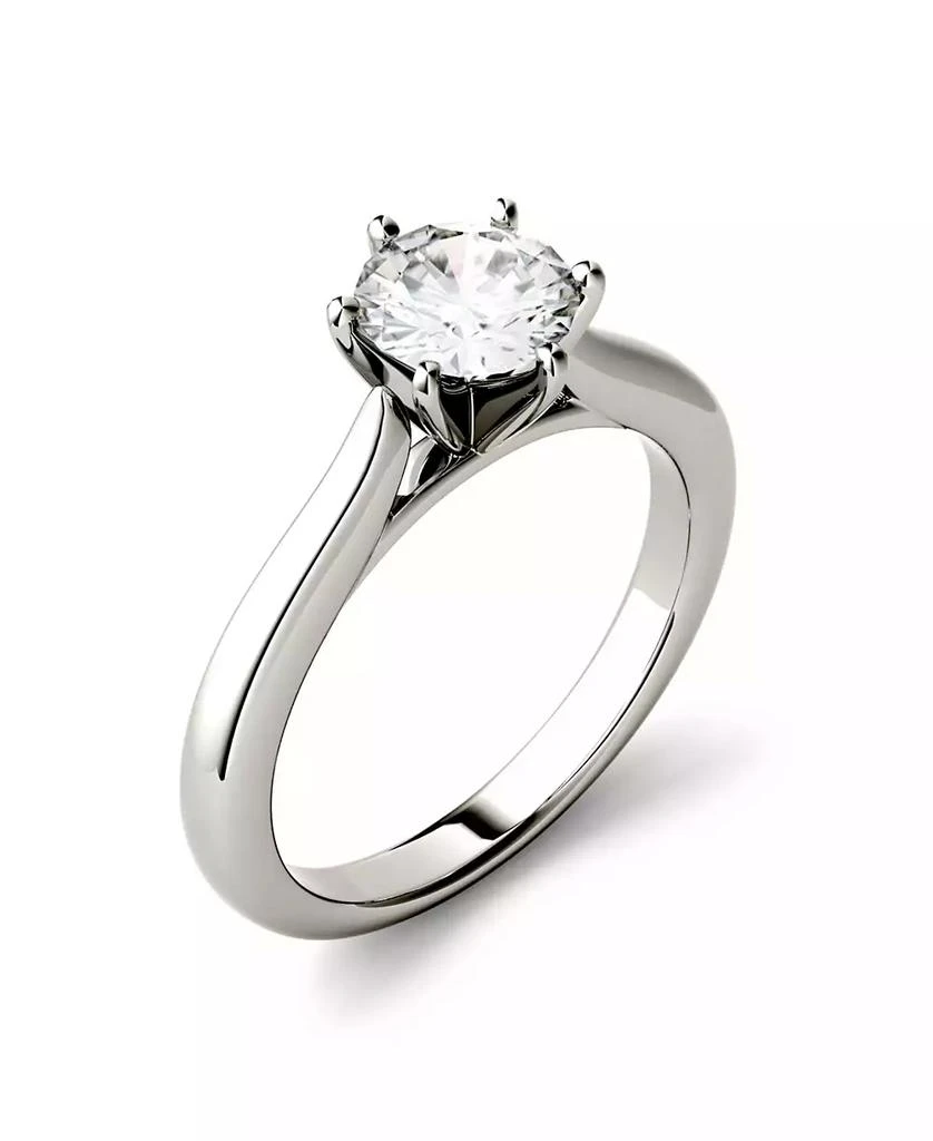 商品Charles & Colvard|Moissanite Solitaire Engagement Ring 1 ct. t.w. Diamond Equivalent in 14k White Gold or 14k Yellow Gold,价格¥6638,第1张图片