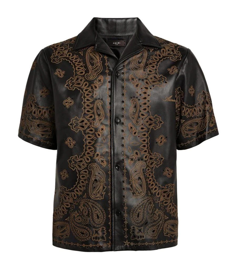 商品AMIRI|Leather Bandana Print Shirt,价格¥21053,第1张图片