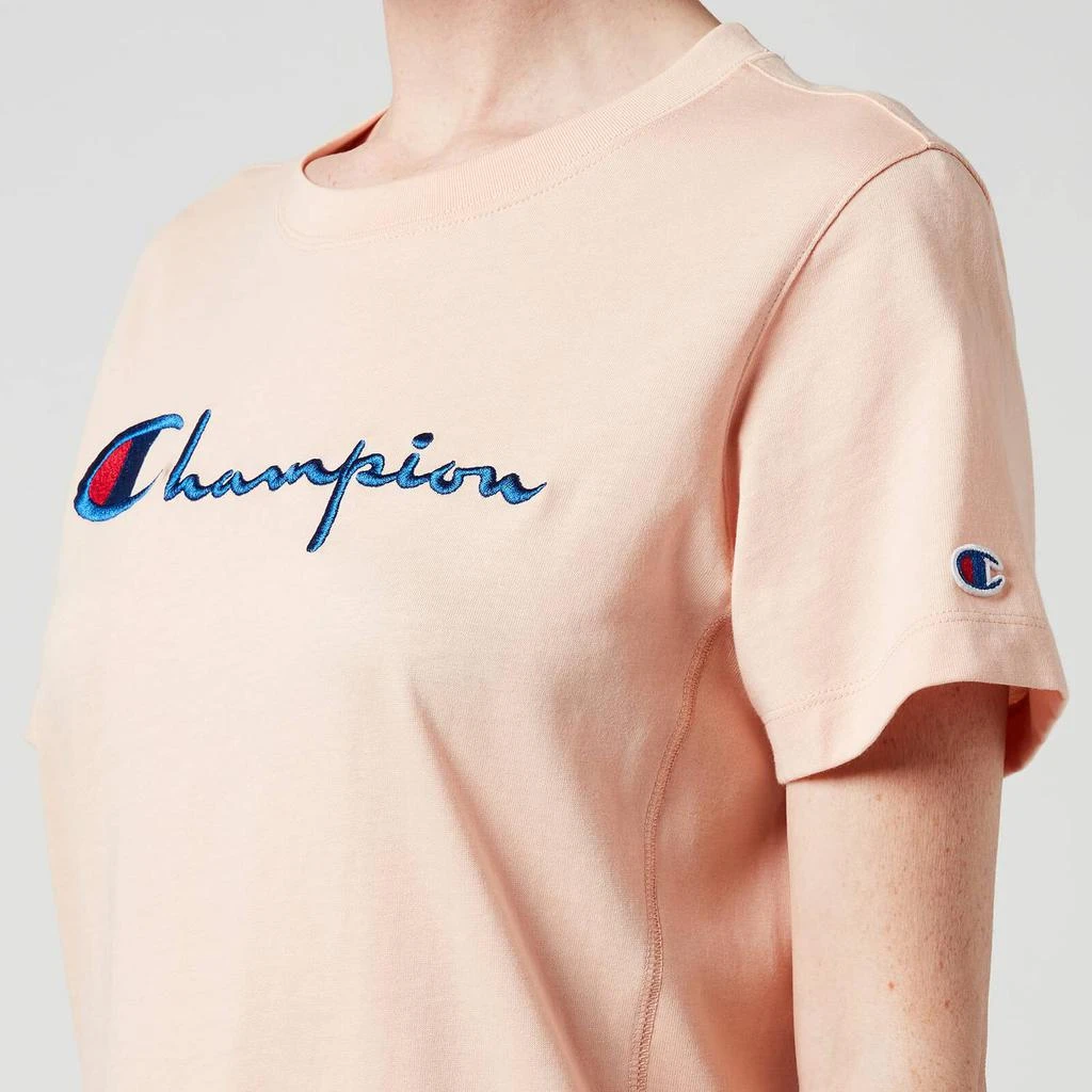 商品CHAMPION|Champion Women's Crewneck T-Shirt - Pink,价格¥176,第3张图片详细描述