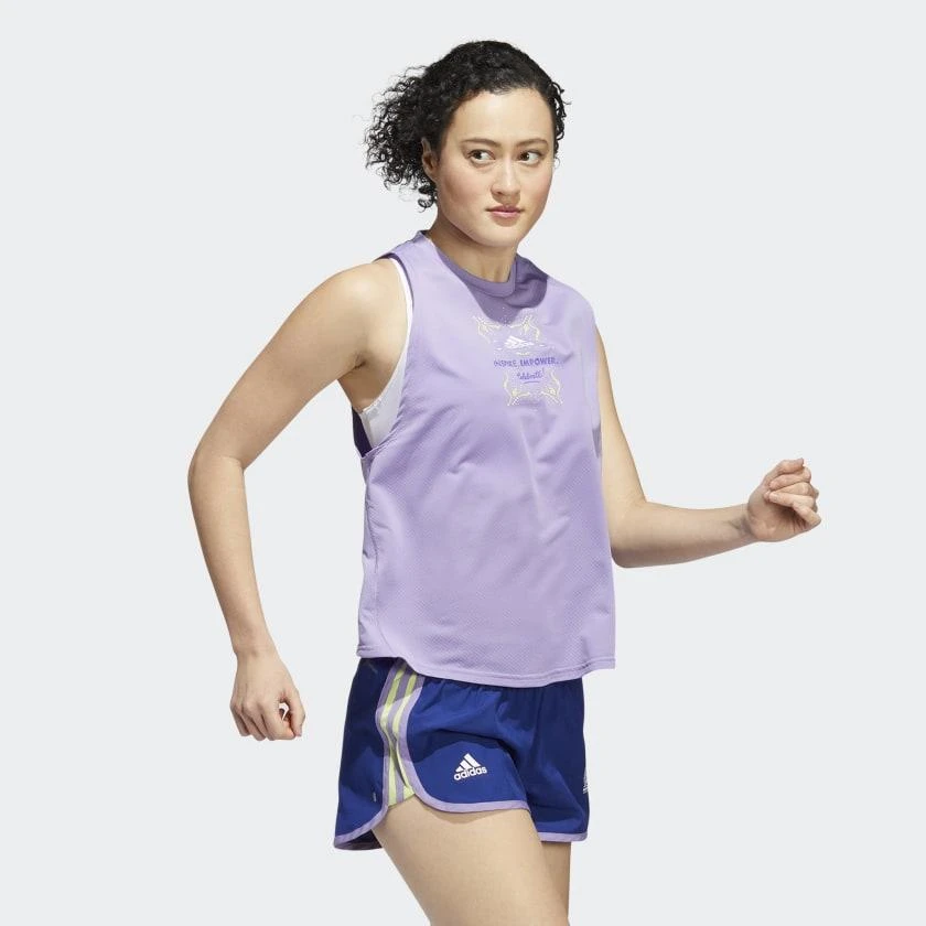 商品Adidas|Women's adidas Boston Marathon 2022 Run Icons Tank Top,价格¥127,第4张图片详细描述