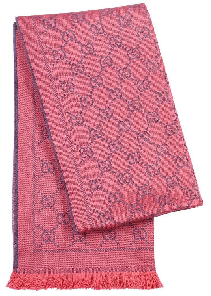 商品Gucci|Sten GG-jacquard wool scarf,价格¥2712,第1张图片