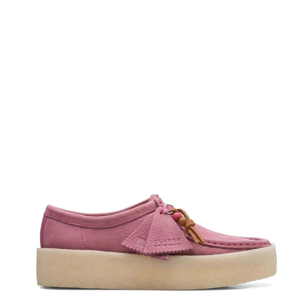 商品Clarks|Clarks Originals Womens Wallabee Cup Shoes Pink Nubuck,价格¥1204,第1张图片