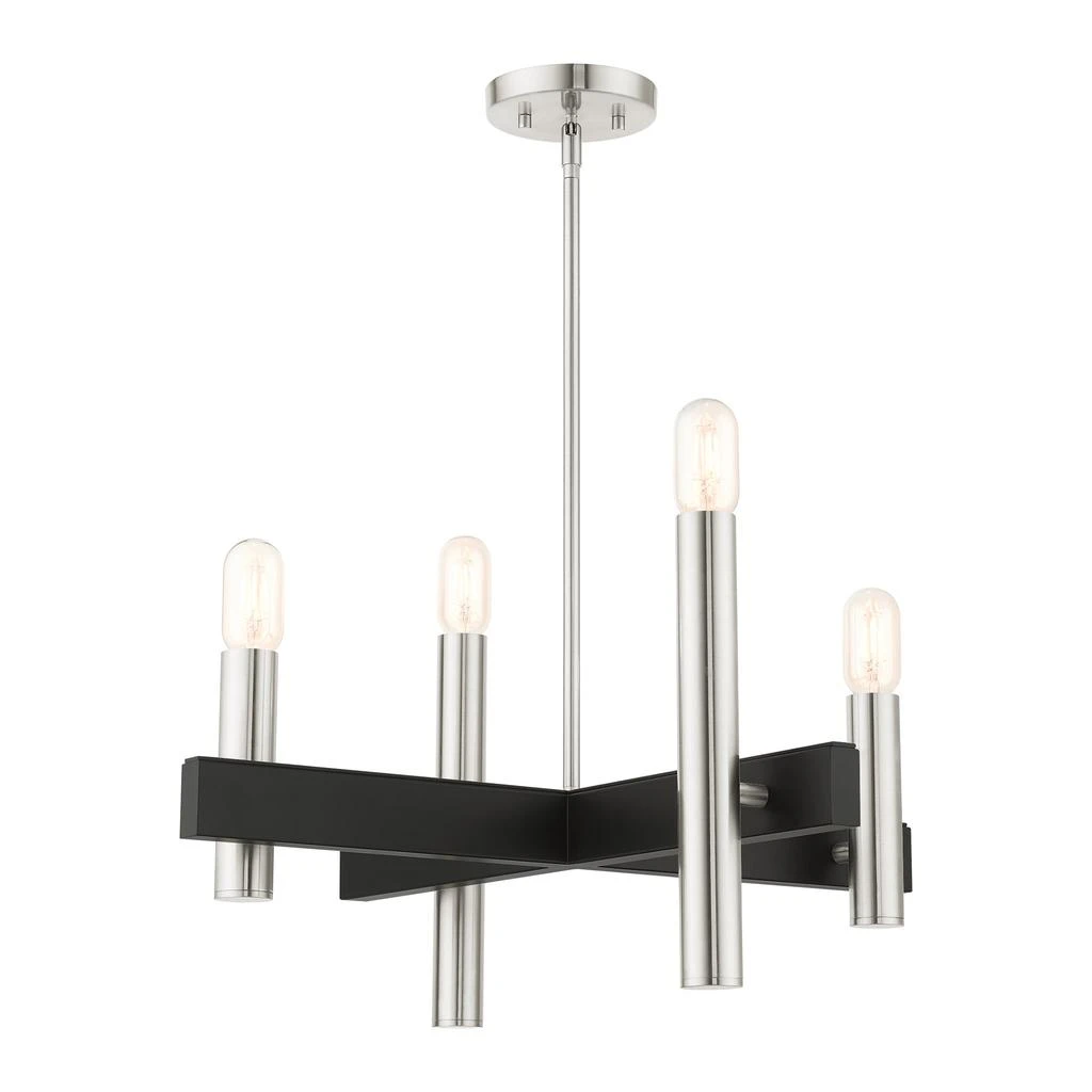 Four Light Brushed Nickel Chandelier 商品