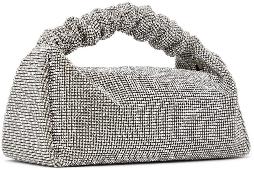 商品Alexander Wang|Silver Mini Scrunchie Top Handle Bag,价格¥8265,第2张图片详细描述