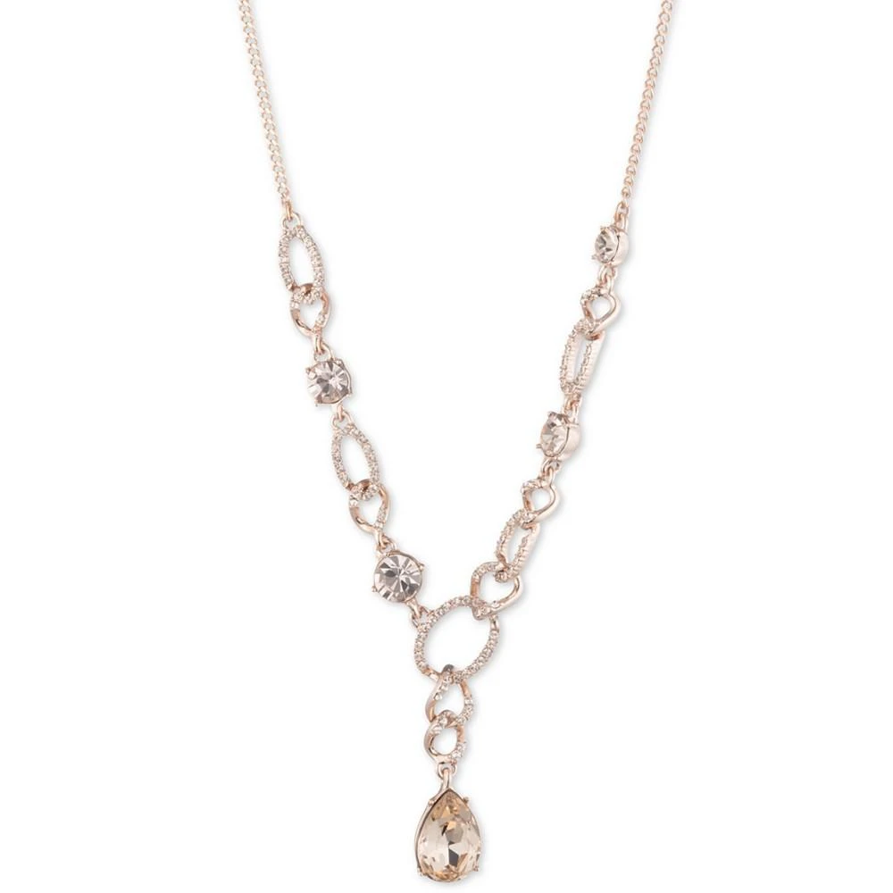 商品Givenchy|Silver-Tone Crystal Links Lariat Necklace, 16" + 3" extender,价格¥253,第1张图片