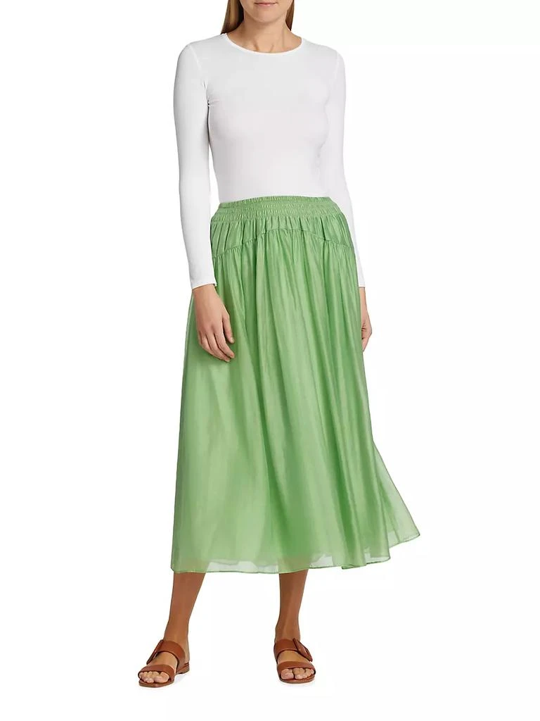 商品Vince|Smocked Organza Midi-Skirt,价格¥804,第2张图片详细描述