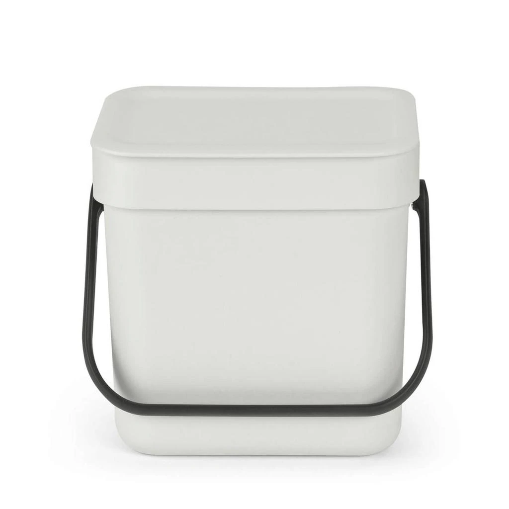 商品The Hut|Brabantia Sort & Go 3 Litre Waste Bin - Light Grey,价格¥96,第3张图片详细描述