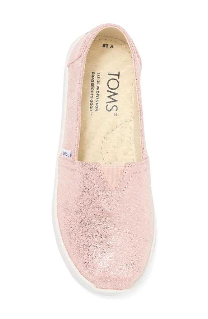 商品TOMS|Kids' Belmont Rose Crackle Foil Slip-On Sneaker,价格¥169,第4张图片详细描述