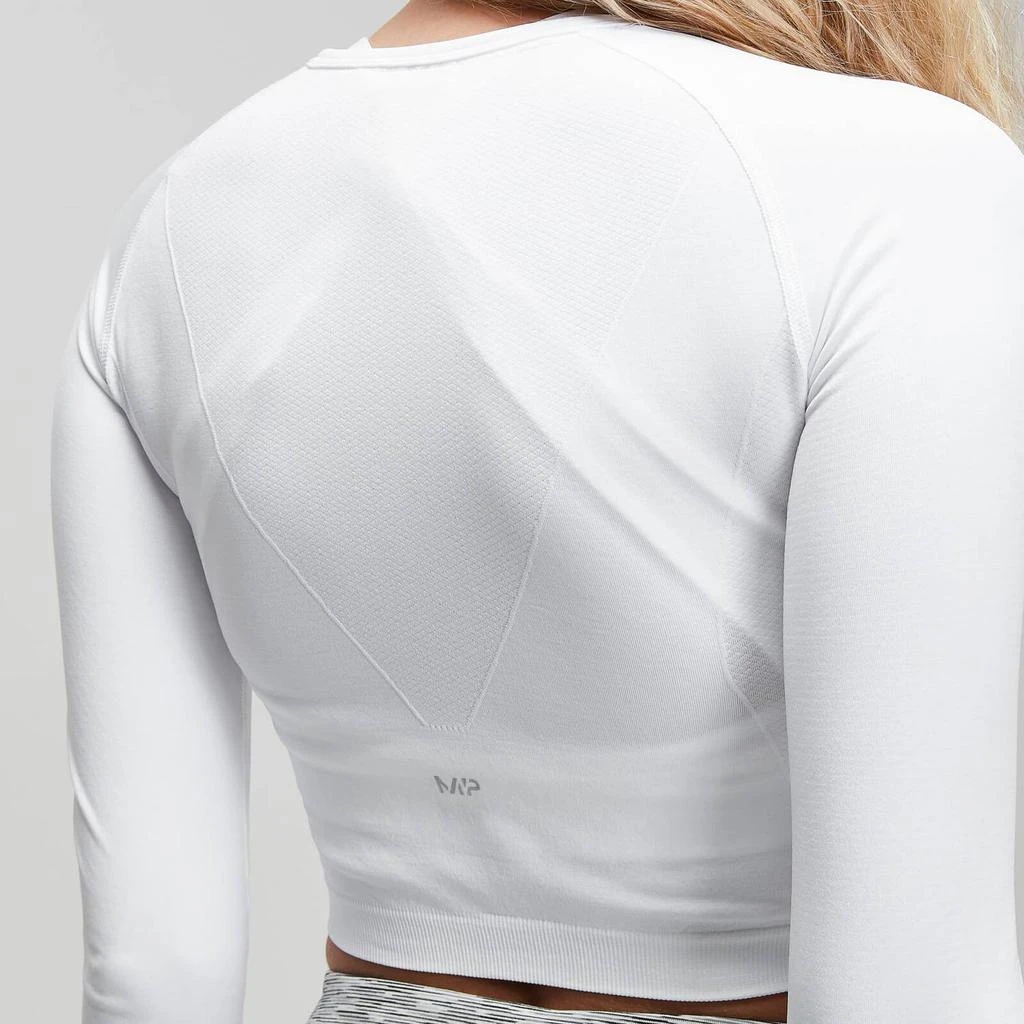 商品Myprotein|MP Women's Shape Seamless Ultra Long Sleeve Crop Top - White,价格¥150,第4张图片详细描述
