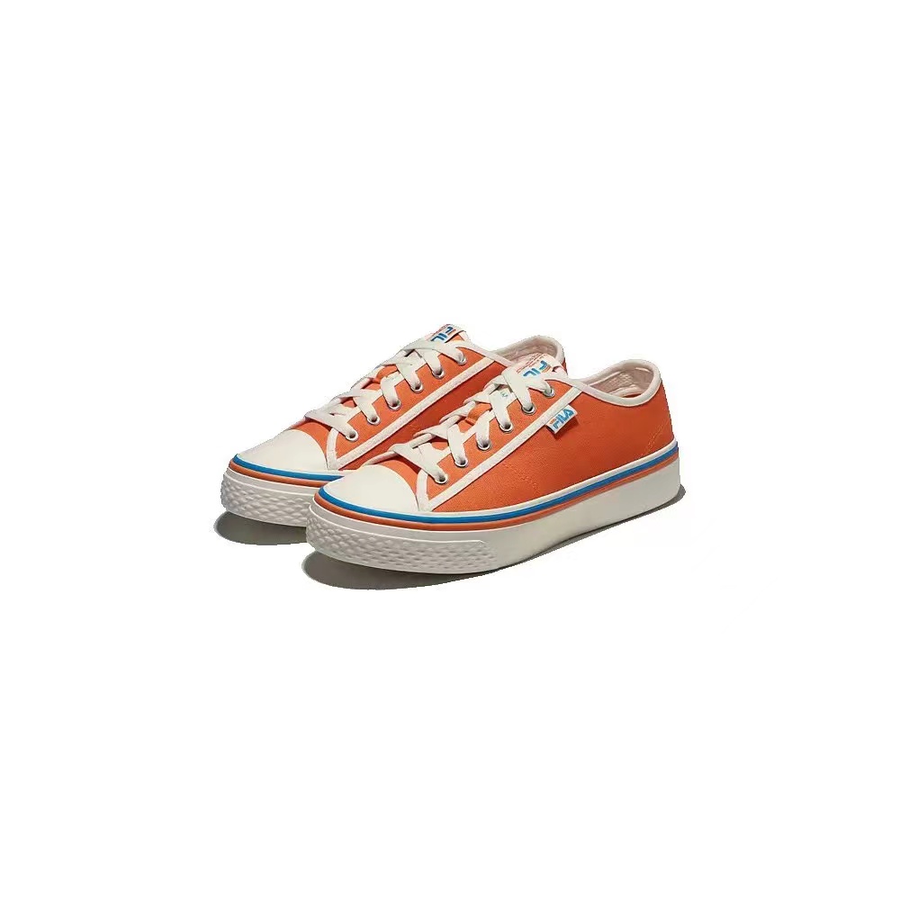 【享贝家】斐乐FILA橙色帆布鞋 男女同款 1XM01586D800商品第1张图片规格展示