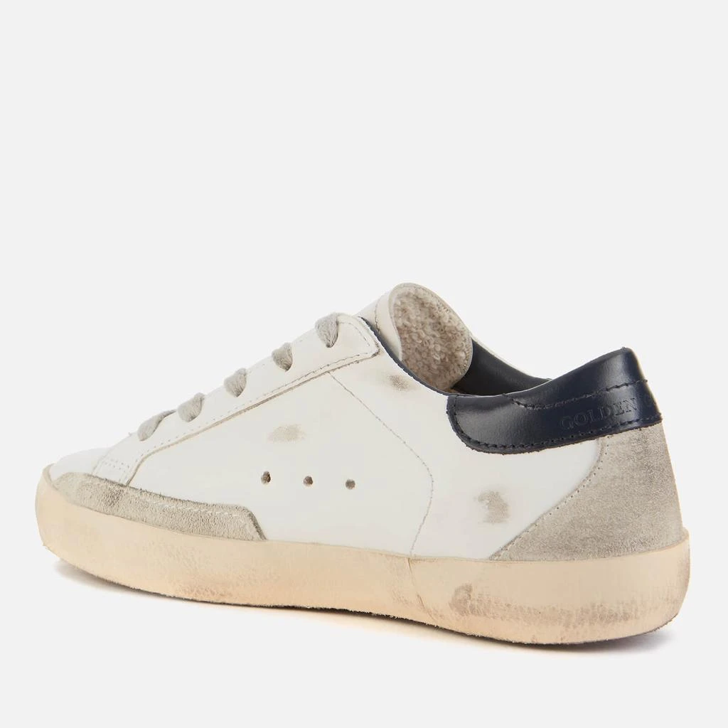 商品Golden Goose|Golden Goose Kids' Superstar Trainers - White/Ice/Navy Blue,价格¥936,第2张图片详细描述