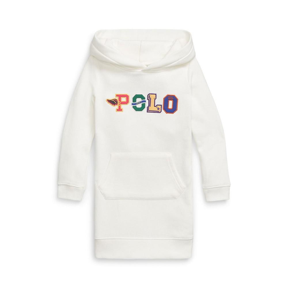 Ralph Lauren]Little Girls Long Sleeves Logo Fleece Hoodie Dress 棉