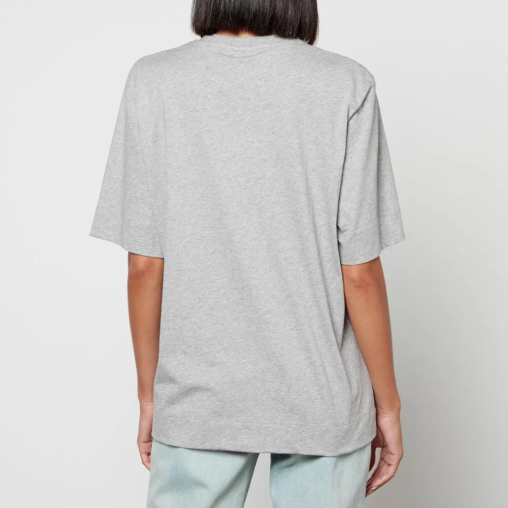 商品Ganni|Ganni Logo Organic Cotton-Jersey T-shirt,价格¥578,第4张图片详细描述
