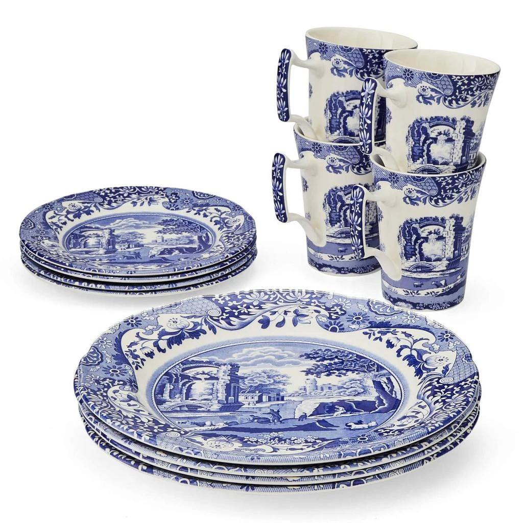 商品The Hut|Spode Blue Italian 12 Piece Tableware Set,价格¥911,第1张图片