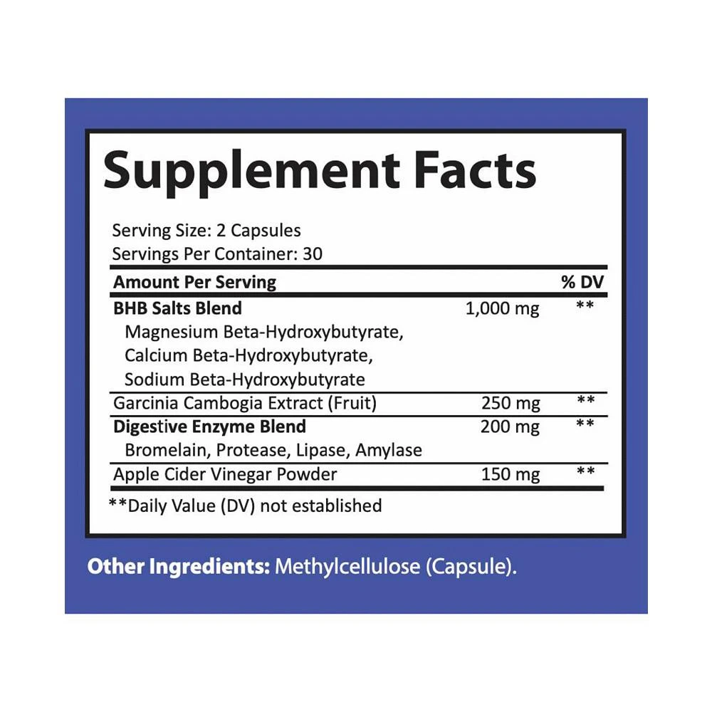 商品Nutriumph|KETO ADVANCED FORMULA - Fat Burning Weight Loss Formula with Apple Cider Vinegar & Garcinia Cambogia | 60 capsules,价格¥187,第3张图片详细描述
